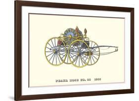 Pearl Hose Vintage Fire Wagon-null-Framed Premium Giclee Print