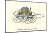 Pearl Hose Vintage Fire Wagon-null-Mounted Art Print