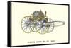 Pearl Hose Vintage Fire Wagon-null-Framed Stretched Canvas