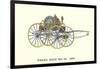 Pearl Hose Vintage Fire Wagon-null-Framed Art Print