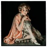 "Pensive Woman," Saturday Evening Post Cover, February 9, 1924-Pearl L. Hill-Giclee Print