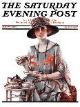 "Teatime," Saturday Evening Post Cover, July 7, 1923-Pearl L. Hill-Giclee Print