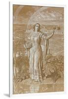 Pearl, (Metalpoint Heightened with White and Yellow and with Scratching)-William Holman Hunt-Framed Giclee Print