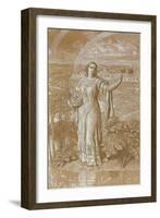 Pearl, (Metalpoint Heightened with White and Yellow and with Scratching)-William Holman Hunt-Framed Giclee Print