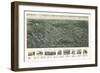 Pearl River, New York - Panoramic Map-Lantern Press-Framed Art Print