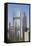 Pearl River Tower in Zhujiang New Town, Tian He, Guangzhou, Guangdong, China, Asia-Ian Trower-Framed Stretched Canvas