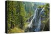 Pearl Shoal Waterfall, Jiuzhaigou National Park, Sichuan Province, China, East Asia-G&M Therin-Weise-Stretched Canvas