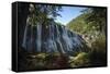 Pearl Shoal Waterfall, Jiuzhaigou (Nine Village Valley), UNESCO World Heritage Site, Sichuan provin-Michael Snell-Framed Stretched Canvas