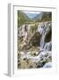 Pearl Shoal Waterfall (Zhenzhu Tan), Jiuzhaigou National Park, Sichuan, China-Peter Adams-Framed Photographic Print