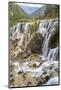 Pearl Shoal Waterfall (Zhenzhu Tan), Jiuzhaigou National Park, Sichuan, China-Peter Adams-Mounted Photographic Print