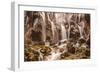 Pearl Shoals Waterfall in Jiuzhaigou National Park, China-John Crux-Framed Photographic Print