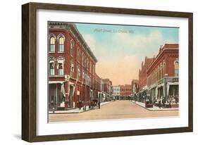 Pearl Street, La Cross, Wisconsin-null-Framed Art Print