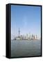 Pearl Tower over Pudong District Skyline and Huangpu River, Shanghai, China-Michael DeFreitas-Framed Stretched Canvas
