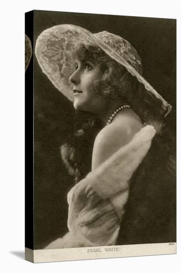 Pearl White, American Actress and Film Star, C1910-Pathe-Stretched Canvas