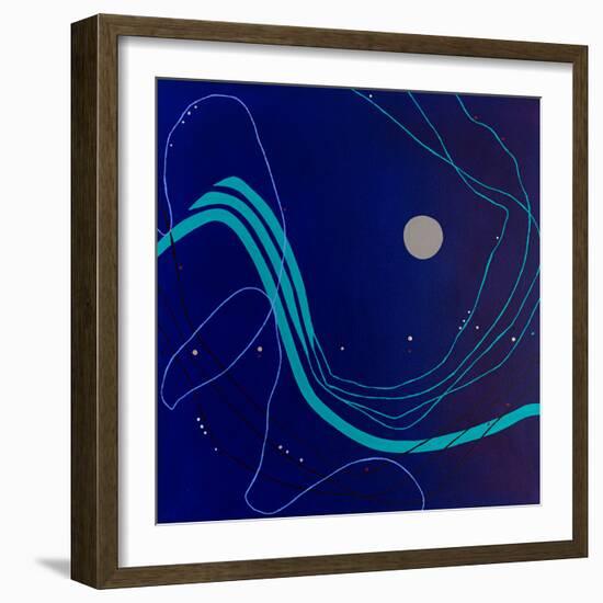 Pearls of the night-Hyunah Kim-Framed Art Print