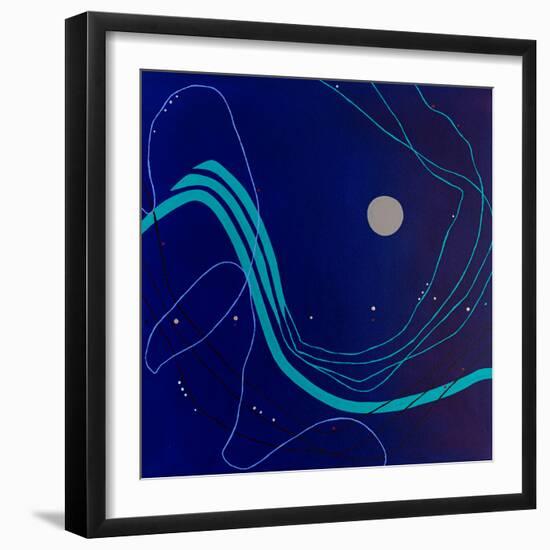 Pearls of the night-Hyunah Kim-Framed Art Print