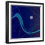 Pearls of the night-Hyunah Kim-Framed Art Print