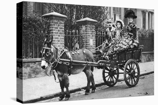 Pearly Family in their Donkey-Drawn Moke, London, 1926-1927-McLeish-Stretched Canvas