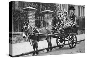 Pearly Family in their Donkey-Drawn Moke, London, 1926-1927-McLeish-Stretched Canvas