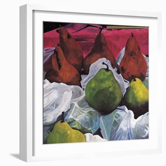 Pears, 2002-Pedro Diego Alvarado-Framed Giclee Print