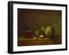 Pears and a Cup of Wine-Jean-Baptiste Simeon Chardin-Framed Giclee Print
