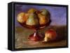Pears and Copper Dish-Pam Ingalls-Framed Stretched Canvas