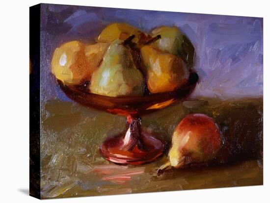 Pears and Copper Dish-Pam Ingalls-Stretched Canvas