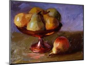 Pears and Copper Dish-Pam Ingalls-Mounted Giclee Print