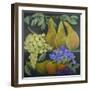 Pears and Grapes-Jennifer Abbott-Framed Giclee Print