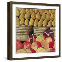 Pears and Pomegranates, 1999-Pedro Diego Alvarado-Framed Giclee Print