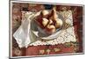 Pears in a Bowl on an Oriental Rug-Helen J. Vaughn-Mounted Giclee Print