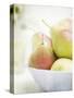 Pears in a Bowl Still Life-Steve Lupton-Stretched Canvas