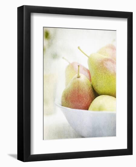 Pears in a Bowl Still Life-Steve Lupton-Framed Photographic Print