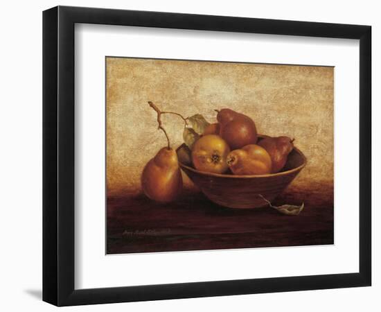 Pears in Bowl-unknown Sibley-Framed Art Print