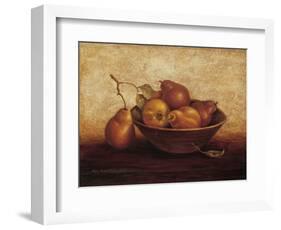 Pears in Bowl-unknown Sibley-Framed Art Print