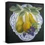 Pears on a Plate-Jennifer Abbott-Framed Stretched Canvas