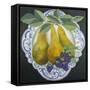 Pears on a Plate-Jennifer Abbott-Framed Stretched Canvas