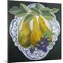Pears on a Plate-Jennifer Abbott-Mounted Giclee Print