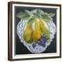 Pears on a Plate-Jennifer Abbott-Framed Giclee Print