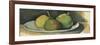 Pears on a white plate-Paul Cezanne-Framed Giclee Print