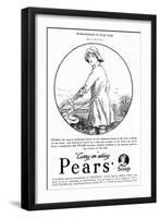 Pears' Soap Advertisement, Land Girl, 1918-null-Framed Art Print