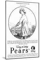 Pears' Soap Advertisement, Land Girl, 1918-null-Mounted Art Print