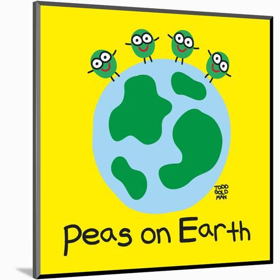 Peas On Earth-Todd Goldman-Mounted Art Print