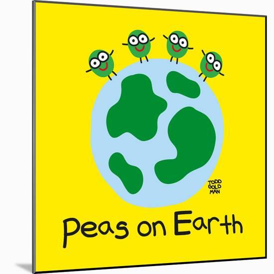 Peas On Earth-Todd Goldman-Mounted Giclee Print