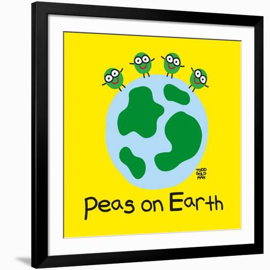 Peas On Earth-Todd Goldman-Framed Giclee Print