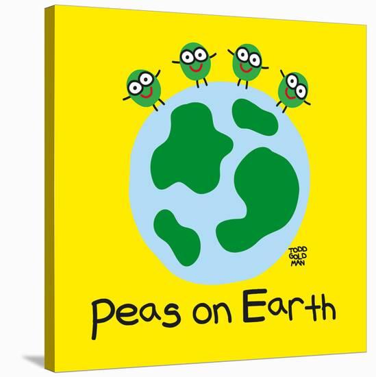 Peas On Earth-Todd Goldman-Stretched Canvas