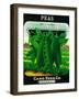 Peas Seed Packet-Lantern Press-Framed Art Print