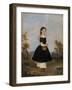 Peasant, 1840 (Oil on Panel)-French School-Framed Giclee Print