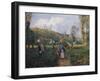 Peasant and Child Returning from the Fields-Camille Pissarro-Framed Giclee Print