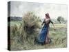 Peasant and Hay-Julien Dupre-Stretched Canvas
